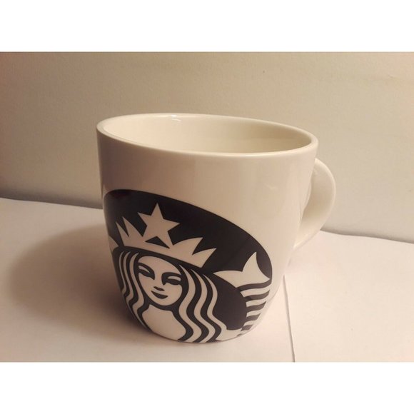 Other - Starbucks Black/White Mermaid Ceramic Coffee Mug/Cup, 14 oz, New